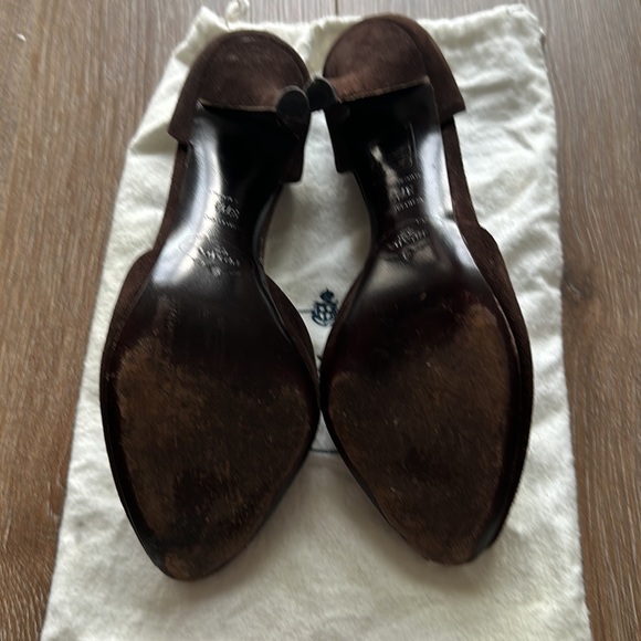 Prada brown suede d’orsay pumps - Picture 4 of 8